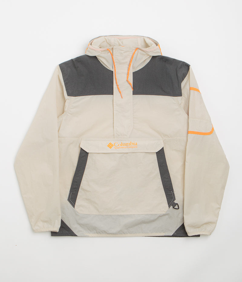 Columbia Challenger Windbreaker Anorak in Dark Stone and Shark