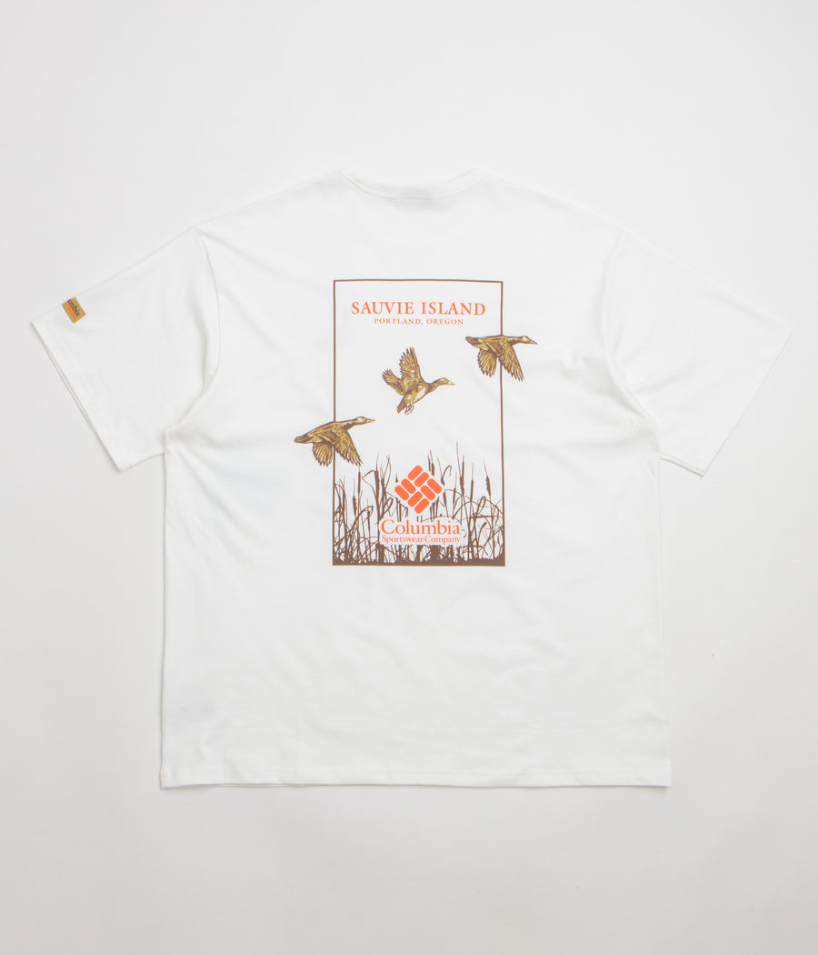 Columbia CSC Heavyweight Back Graphic T-Shirt - White / Duck Heritage