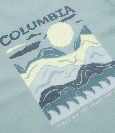 Columbia Explorers Canyon Back T-Shirt in Crushed Blue and Peaks and Waves