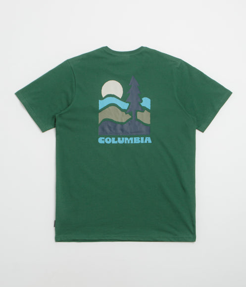 Columbia Explorers Canyon Back T-Shirt - Rain Forest / Get Hiked