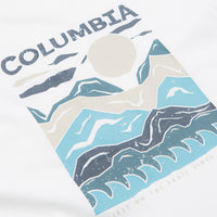 Columbia Explorers Canyon Back T-Shirt in White and Peaks and Waves thumbnail