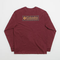 Columbia Explorers Canyon Long Sleeve T-Shirt in Rich Wine and Branded Blanket thumbnail