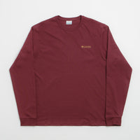 Columbia Explorers Canyon Long Sleeve T-Shirt in Rich Wine and Branded Blanket thumbnail