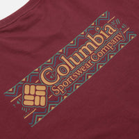Columbia Explorers Canyon Long Sleeve T-Shirt in Rich Wine and Branded Blanket thumbnail