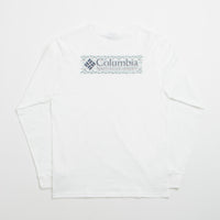 Columbia Explorers Canyon Long Sleeve T-Shirt in White and Branded Blanket thumbnail