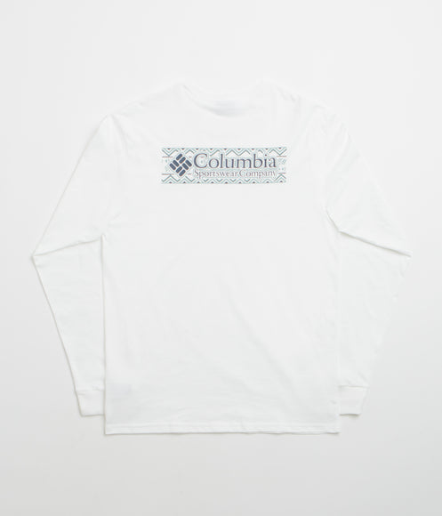 Columbia Explorers Canyon Long Sleeve T-Shirt - White / Branded Blanket