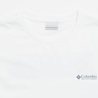 Columbia Explorers Canyon Long Sleeve T-Shirt in White and Branded Blanket thumbnail