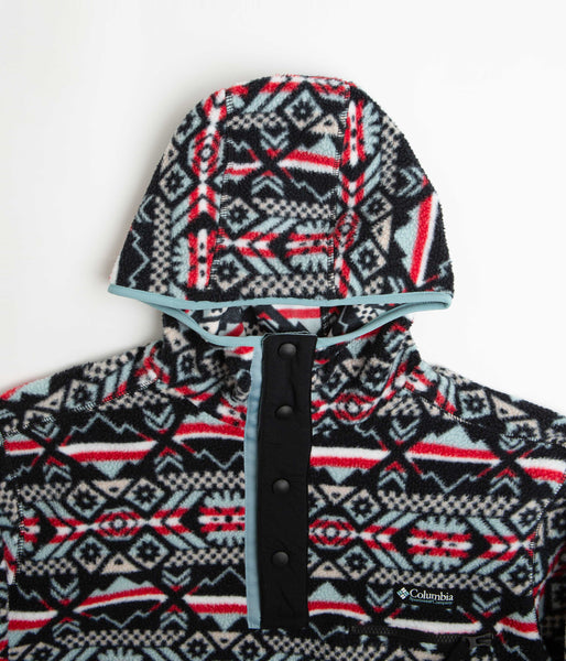 Columbia Helvetia Hoodie Black Checkered Peaks Multi Flatspot