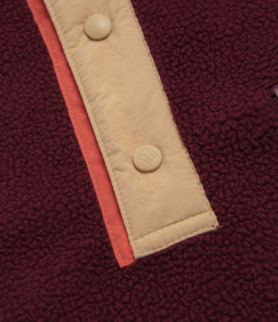 Columbia Helvetia II Half Snap Fleece in Rich Wine