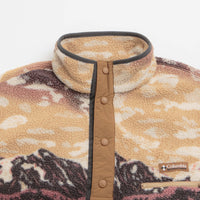Columbia Helvetia II Printed Half Snap Fleece in Camel Brown and Sisters thumbnail