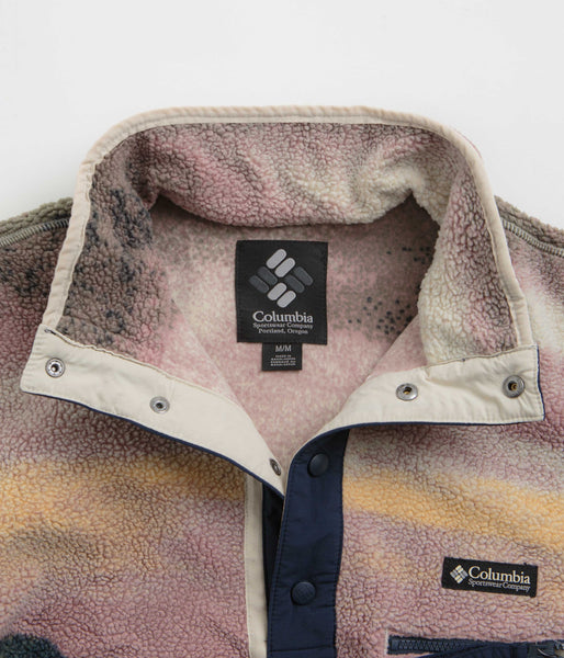 Columbia Helvetia II Printed Half Snap Fleece - Collegiate Navy