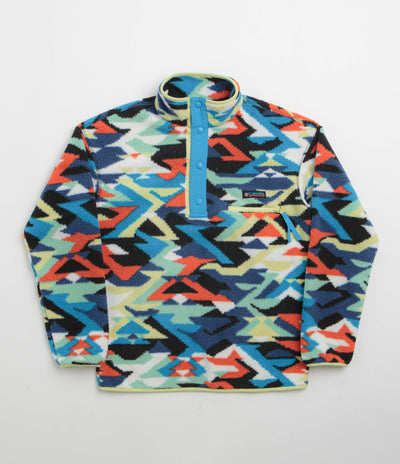 Columbia Helvetia II Printed Half Snap Fleece in Compass Blue and Reflections