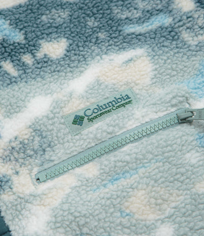 Columbia Helvetia II Printed Half Snap Fleece in Crushed Blue and Sisters