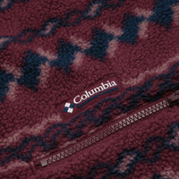 Columbia Helvetia II Printed Half Snap Fleece in Rich Wine and KnitKnot thumbnail