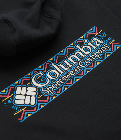 Columbia Meridian Creek Graphic Hoodie in Black and Branded Blanket