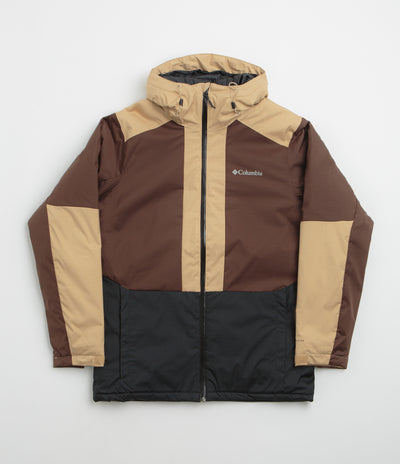 Columbia Point Park II Insulated Jacket in Black and Tobacco / Canoe