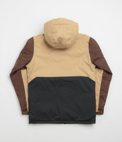 Columbia Point Park II Insulated Jacket in Black and Tobacco / Canoe