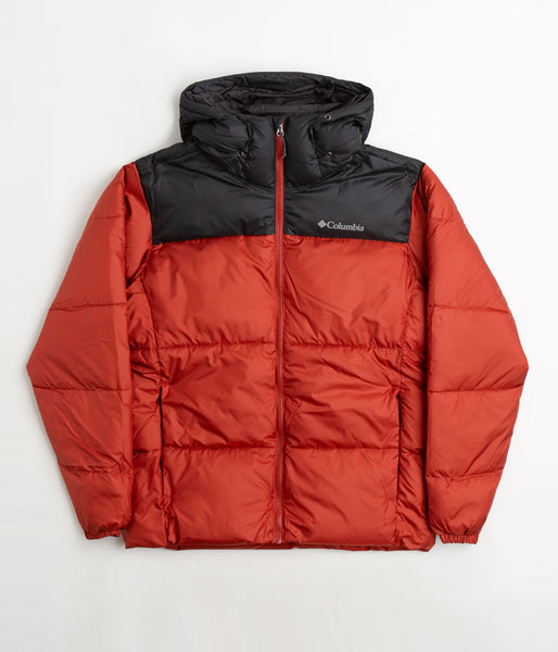 Columbia Puffect Hooded Jacket - Warp Red / Shark | flatspot