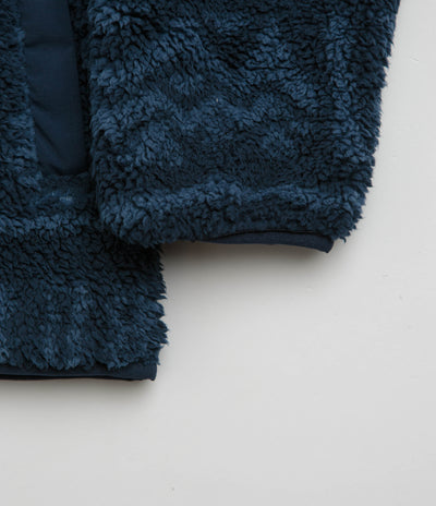 Columbia Rugged Ridge High Pile Half Zip Fleece in Collegiate Navy and Deschutes Days