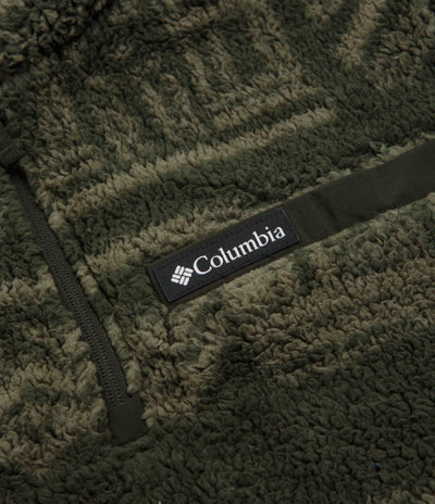 Columbia Rugged Ridge High Pile Half Zip Fleece in Greenscape and Deschutes Days