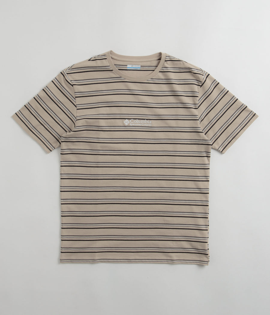 Columbia Somer Slope Striped T-Shirt - Ancient Fossil