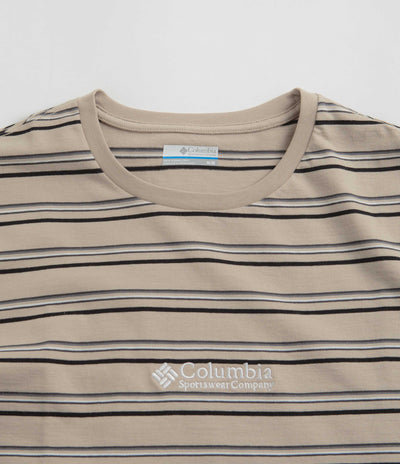 Columbia Somer Slope Striped T-Shirt - Ancient Fossil