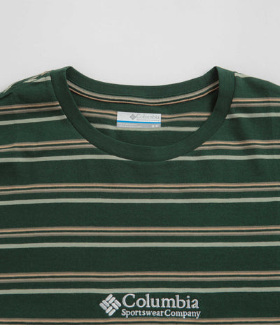 Columbia Somer Slope Striped T-Shirt - Spruce