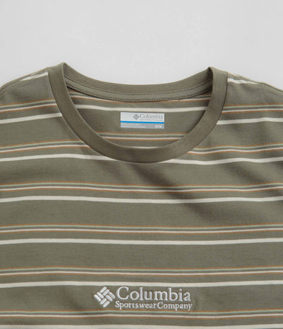 Columbia Somer Slope Striped T-Shirt - Stone Green
