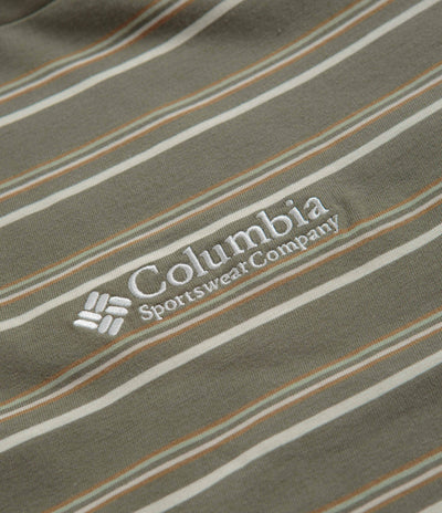 Columbia Somer Slope Striped T-Shirt - Stone Green