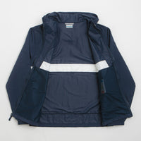 Columbia Spire Valley Hooded Windbreaker Jacket in Collegiate Navy and White thumbnail