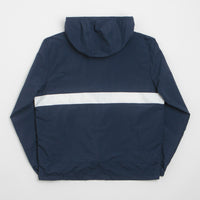 Columbia Spire Valley Hooded Windbreaker Jacket in Collegiate Navy and White thumbnail