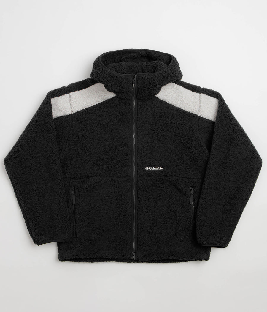 Columbia Street Tech CSC MTN Full Zip Fleece Hoodie in Black and Moonstone