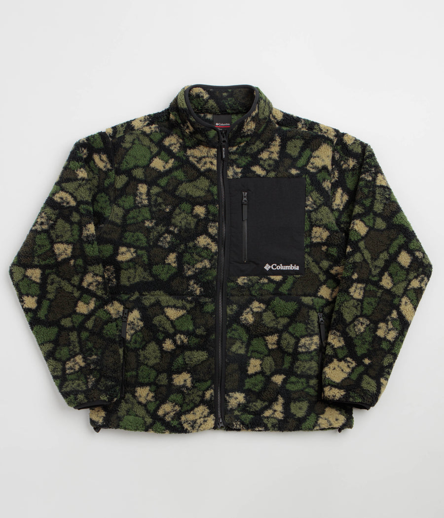 Columbia Street Tech CSC MTN Printed Full Zip Fleece - Woodland Broken Rock Camo