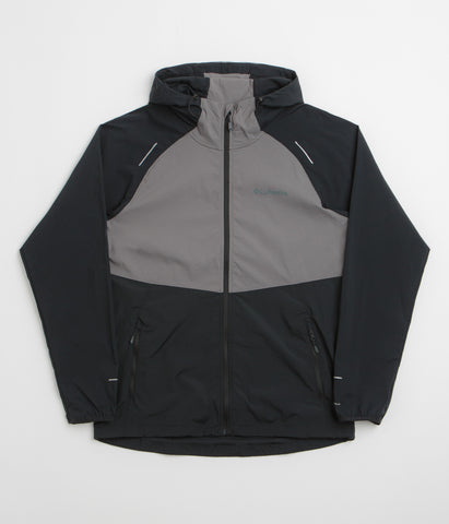 Columbia Tech II Wind Full Zip Jacket - Black / Columbia Grey