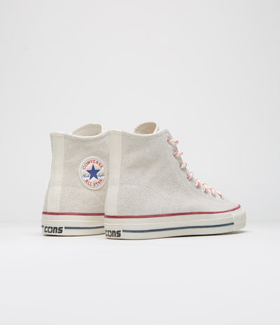 Converse Cons CTAS Pro Hi Outdoor Shoes - Egret / Red / Blue