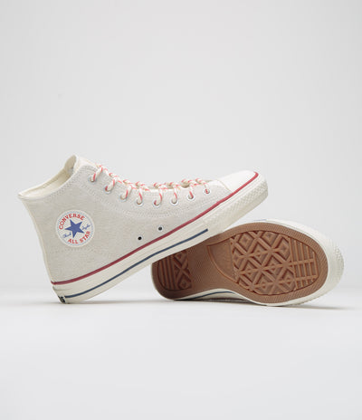 Converse Cons CTAS Pro Hi Outdoor Shoes - Egret / Red / Blue