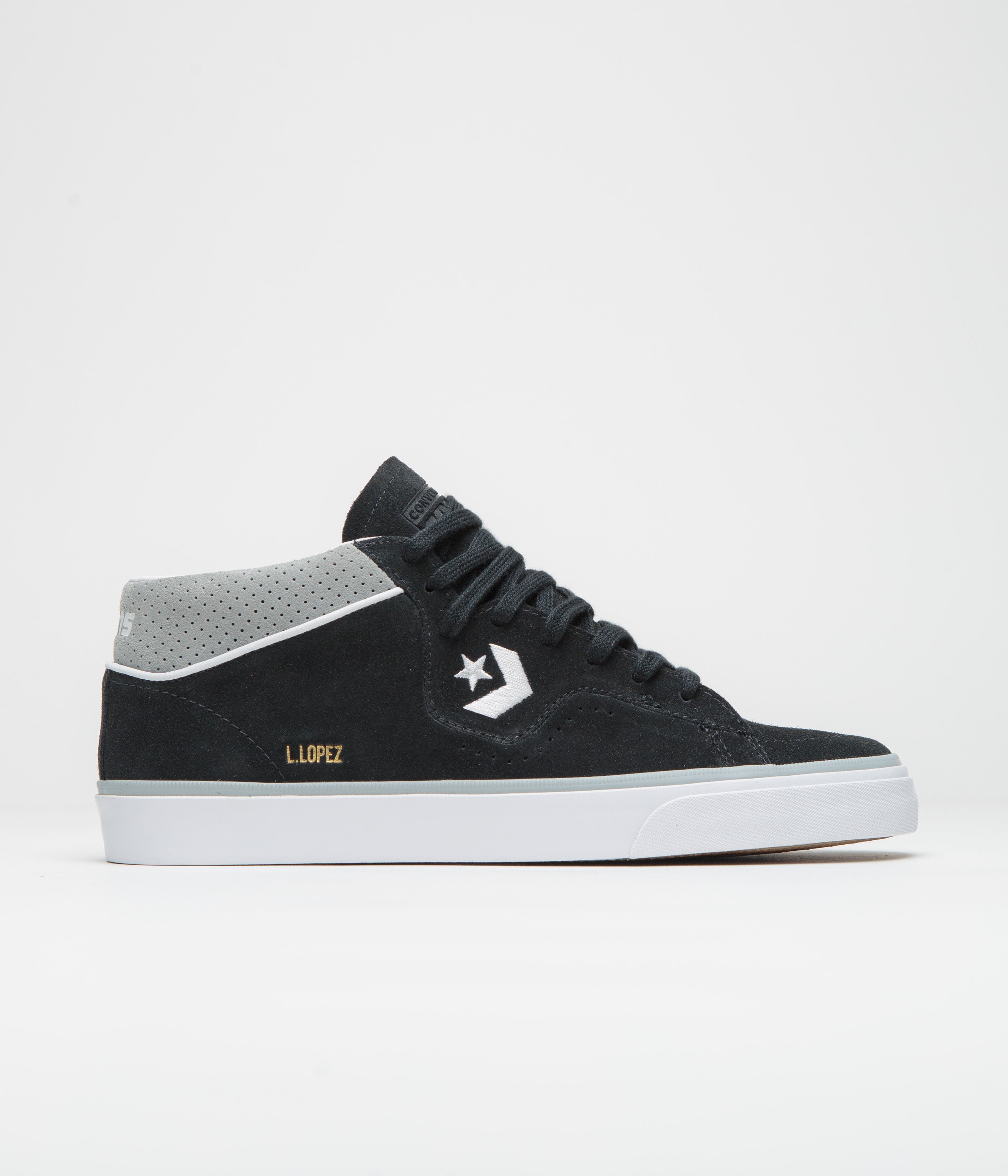 Converse Cons Louie Lopez Pro Ox Shoes - Black / Ash Stone / White