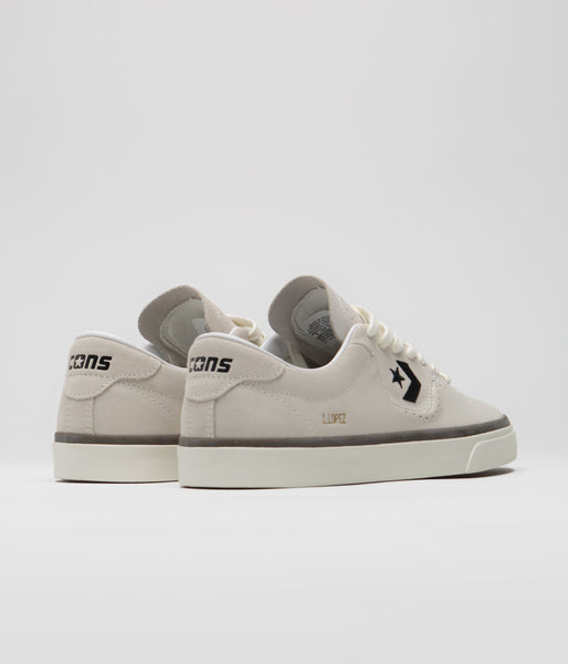 Converse Cons Louie Lopez Pro Ox Shoes - Egret / Black