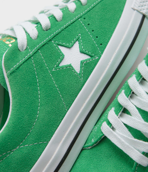 Converse white green store