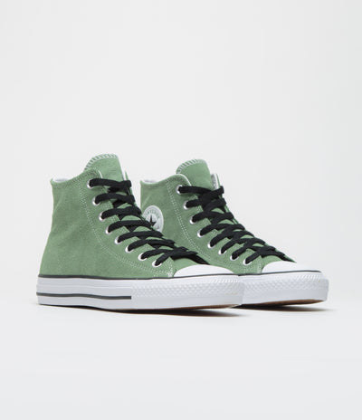 Converse CTAS Pro Hi Shoes in Foothill Green and Black / White
