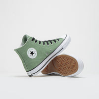 Converse CTAS Pro Hi Shoes in Foothill Green and Black / White thumbnail