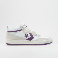 Converse Fastbreak Mid Shoes - White / Vaporous Grey / Purple thumbnail