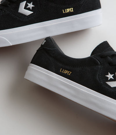 Converse Cons Louie Lopez Pro Ox Shoes - Black / Black / White