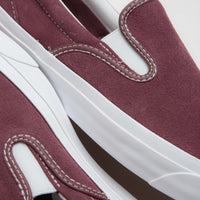 Converse One Star CC Slip Pro Shoes in Deep Bordeaux and White / White thumbnail