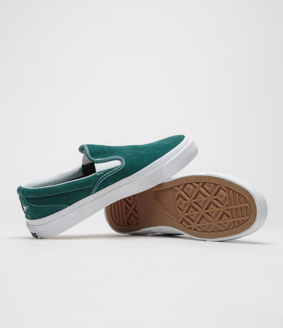 Converse One Star CC Slip Pro Shoes in Rubber Plant and White / White