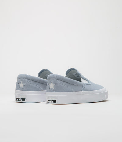 Converse One Star CC Slip Pro Shoes in Wet Stone and White / White
