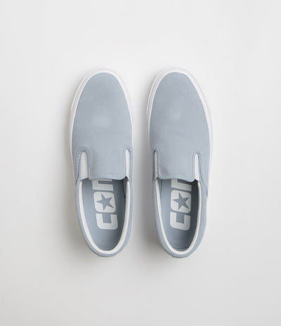 Converse One Star CC Slip Pro Shoes in Wet Stone and White / White