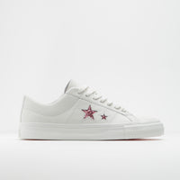 Converse x Turnstile One Star Pro Ox Shoes - White / Pink / White thumbnail