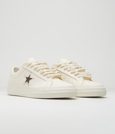 Converse One Star Pro Shoes - Egret / Fresh Brew / Egret