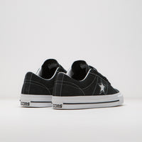 Converse One Star Pro Suede Ox Shoes - Black / Black / White thumbnail
